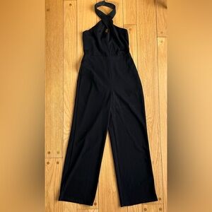 Black Cross Neck Jumpsuitt